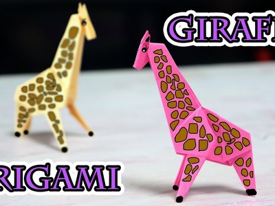 Origami Giraffe How to fold a paper Giraffe Paper Giraffe origmi Giraffe  Diy