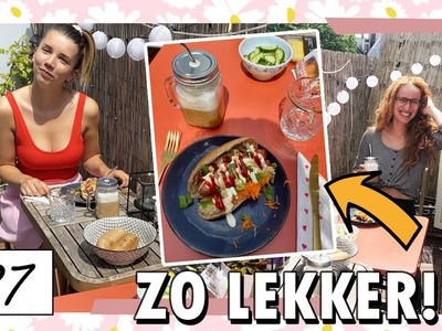 VEGAN HOTDOGS + IJSKOFFIE OP HET BALKON! ???? Lentevlog #27 | Boncolor 1161