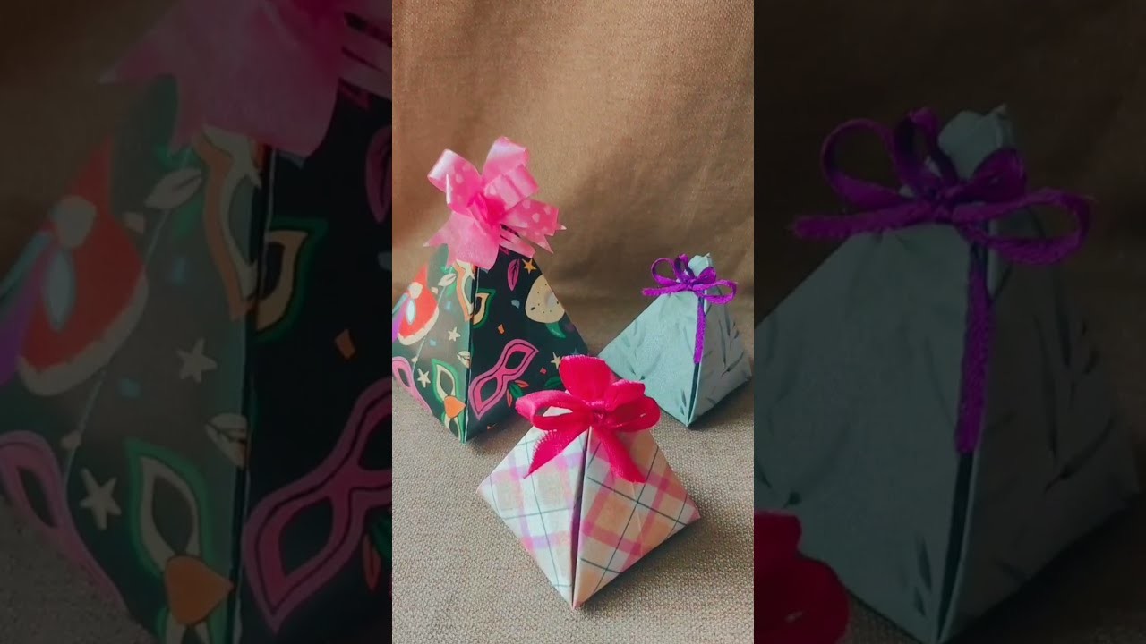 DIY gift wrap ???????? | origami | paper gift wrap