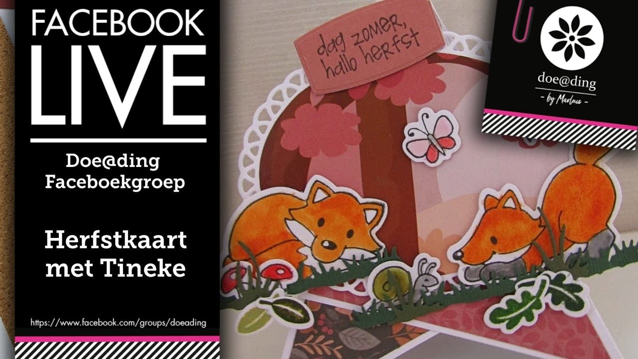 Doe@ding FB live herfstkaart met Tineke