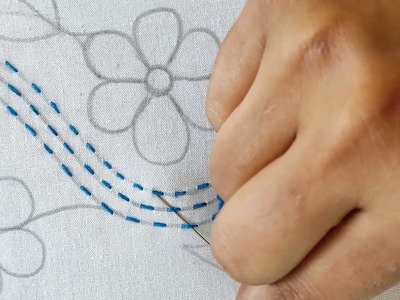 Hand embroidery nakshi kantha design embroidery for beginners,নকশীকাঁথা সেলাই