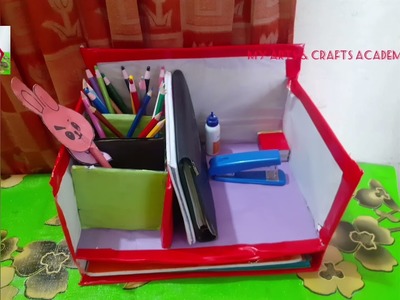 Diy organizar from cardboard, paper carfts