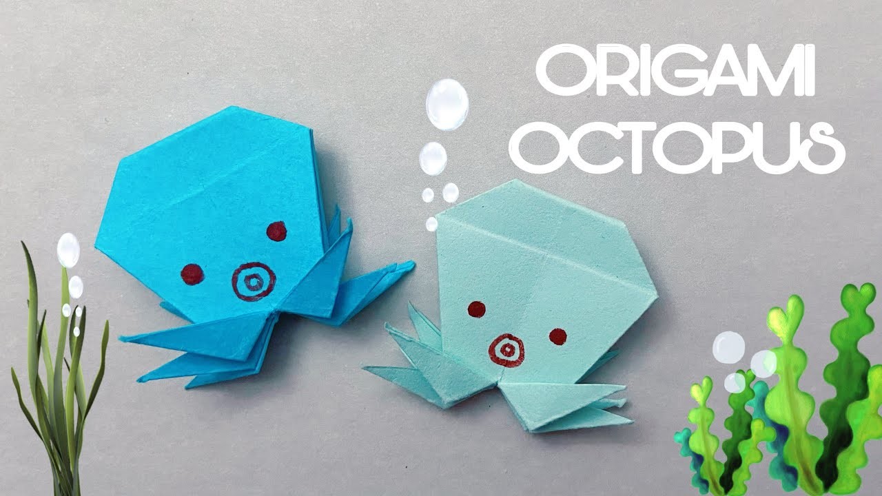 Origami Octopus ???? DIY Paper Octopus ???? Origami Easy