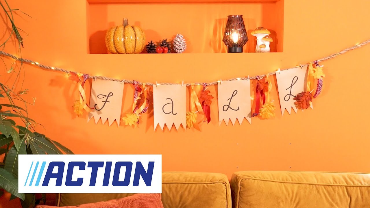 Action DIY: Een herfstslinger maak je zo! ???? ????