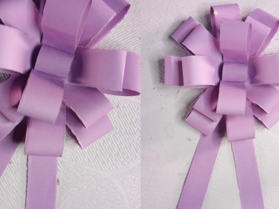 Kagojer toiri| Poster Paperb | DIY Easy paper bow gift wrap | Sanjida's Paper Handicrafts |