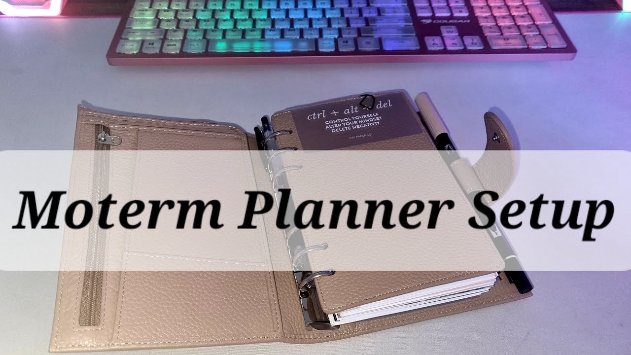 Moterm Planner Setup | New Planner | Taupe | 2021