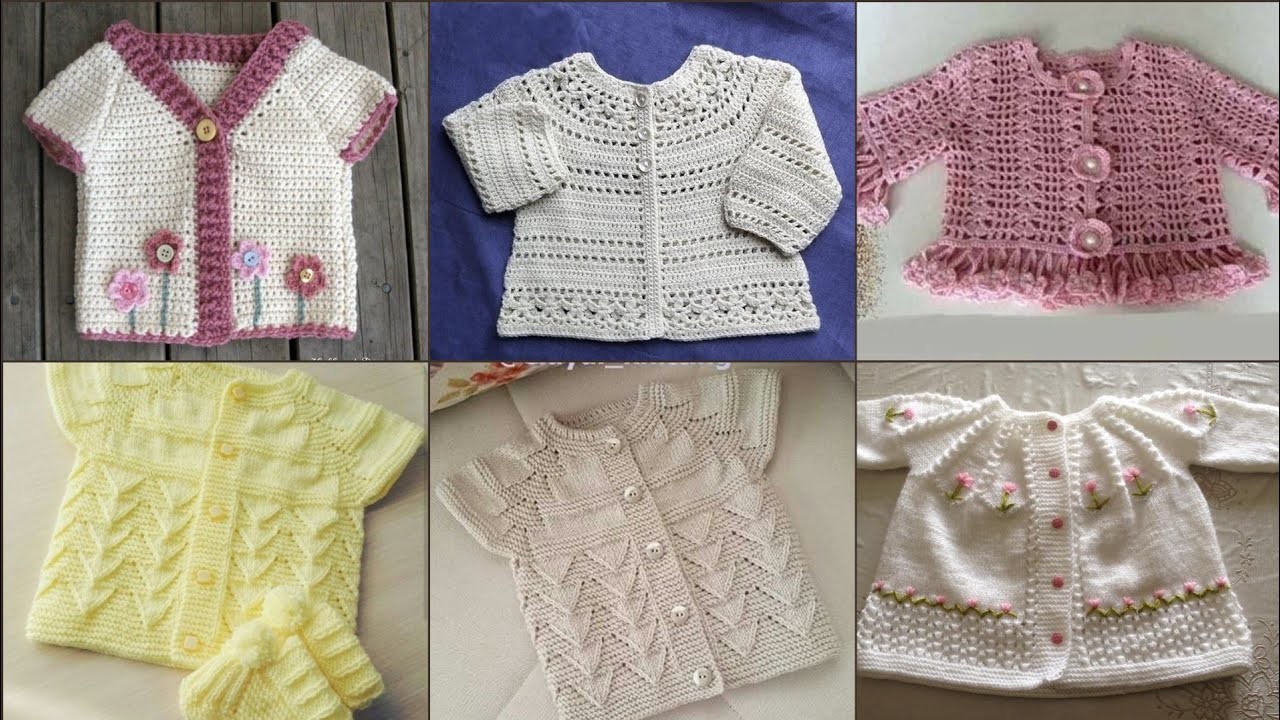 Top class outstending stylish ceochet baby cardigans design