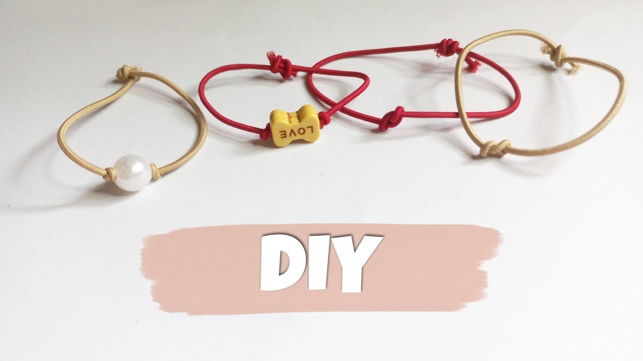 DIY rubber strap bracelet