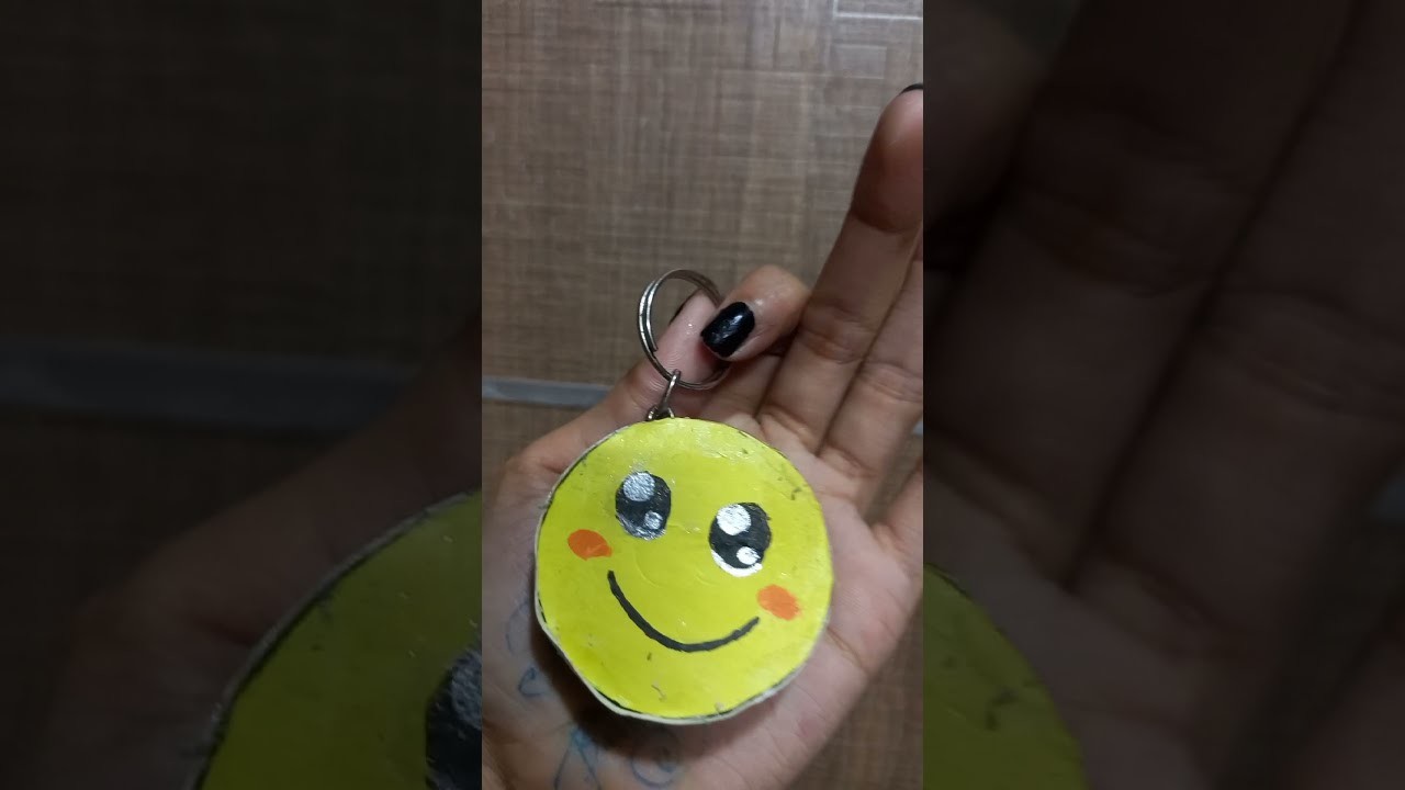 Homemade Keychain || emoji Keychain ||#shorts