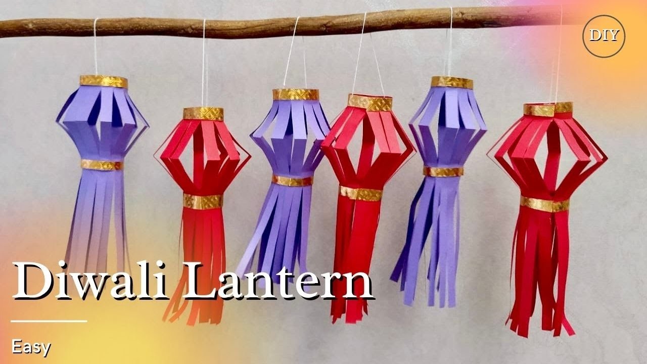 Paper Lantern Making|Kandil|Diwali Special|Easy|DIY