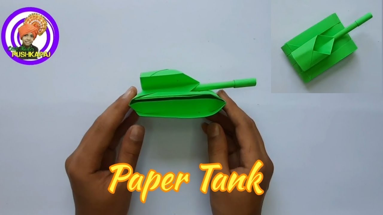 Paper Tank | How to make a paper Tank | कागज का रणगाडा | Paper Tank origami