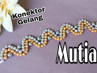 Tutorial Konektor Masker Mutiara Terbaru. diy pearl bracelet. mask connector tutorial