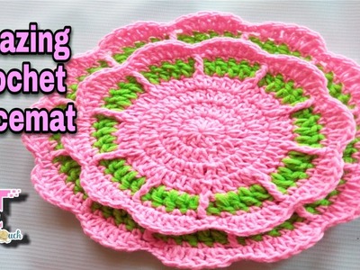 Amazing Crochet Placemat. How to make a beautiful crochet doily. কুরুশের তৈরী প্লেসমেট।