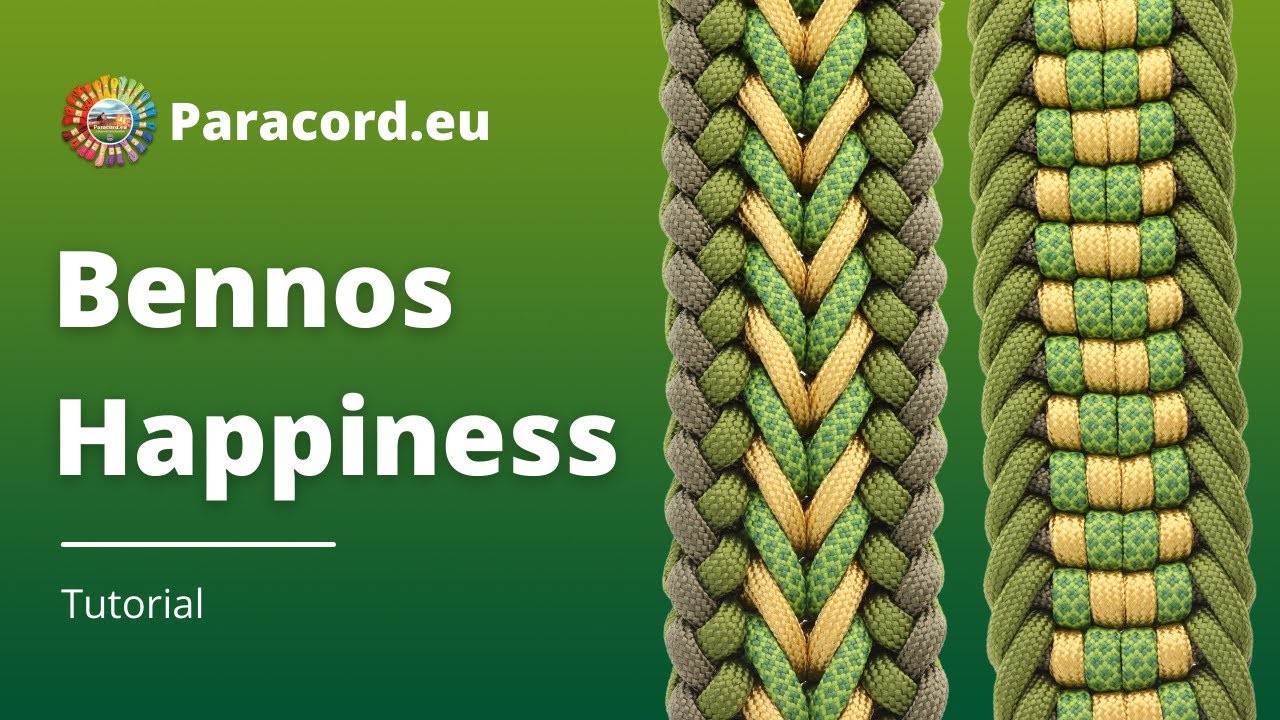 Knoop de Benno's Happiness | Maak een Paracord Halsband | Makkelijk voor Beginners