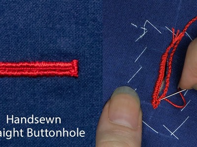 Handsewn Straight Buttonhole