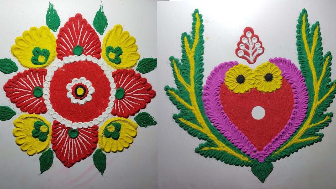 2021 new special Diwali lakshmi pooja rangoli. rangoli designs for Diwali Kali Puja.दिवाली रंगोली