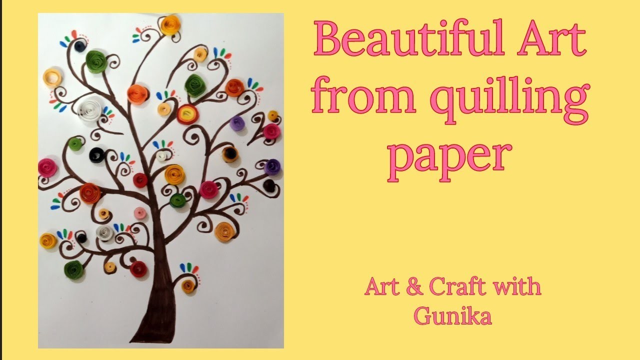 Art from quilling paper