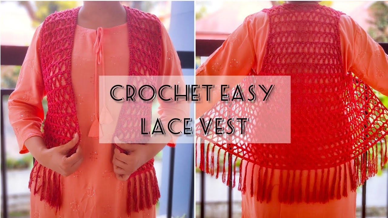 Crochet boho vest | Crochet summer vest. #crochettutorial #crochet #crochetvest