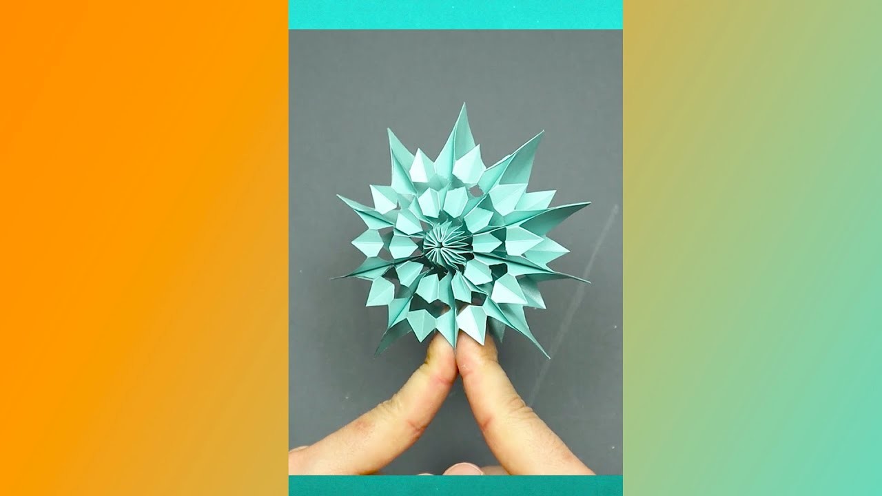 EASY DIY: Paper Snowflake DIY 3D 2021 SHORTS