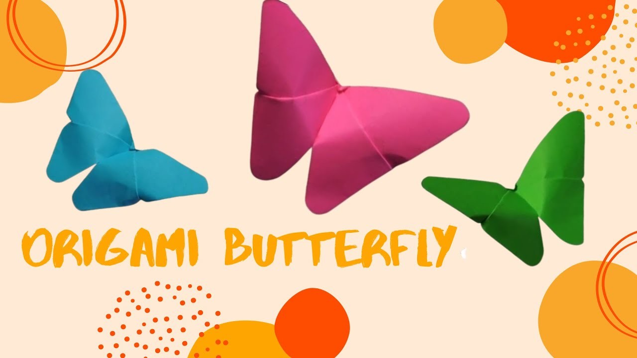 How to make Origami paper butterflies easily | DIY Crafts