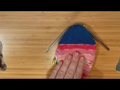 Sokken breien: Teen breien op de addi Crasy Trio naalden