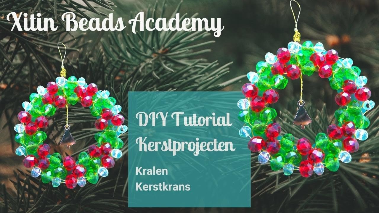 Kralen Kerstkrans - DIY tutorial