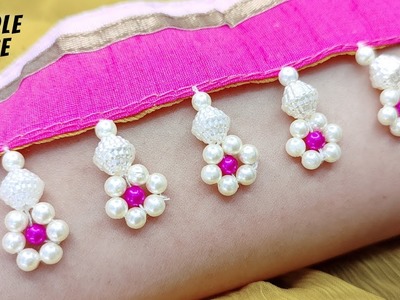 Needle Lace With 7 Beads | Quick & Beautiful | Sui Dhage se Lace Banaye | नीडल लेस - 650