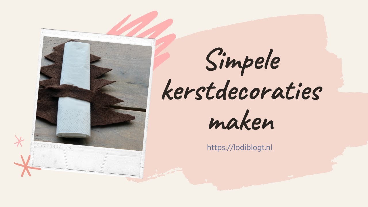 Simpele kerstdecoraties maken