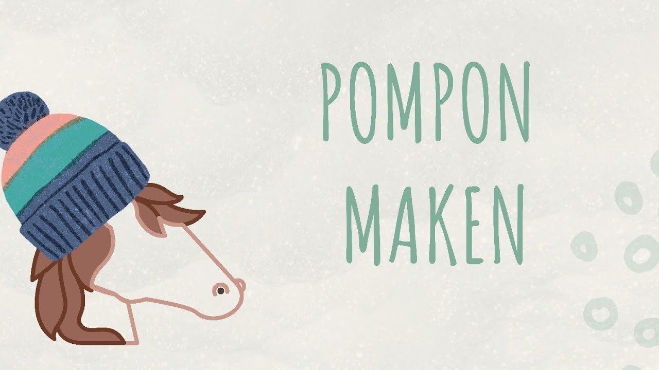 # 6 Een ponymuts haken - Het maken van een pompon met een pomponmaker van Clover