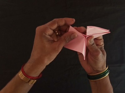 Paper origami cock making