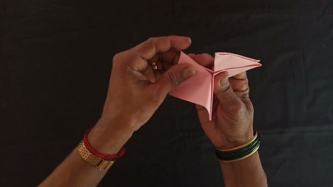 Paper origami cock making