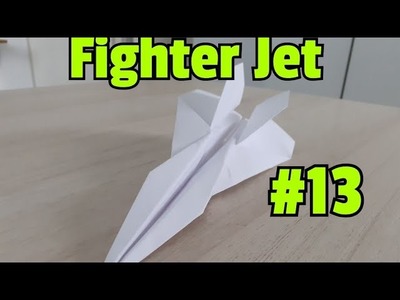 Papieren vliegtuigjes vouwen #13| Fighter Jet