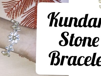 Kundan Stone Bracelet Making||@Basic2Classic