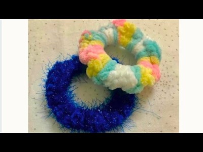 Super Easy and Quick Crochet Hair Scrunchies for Beginners - हेयर स्क्रंची