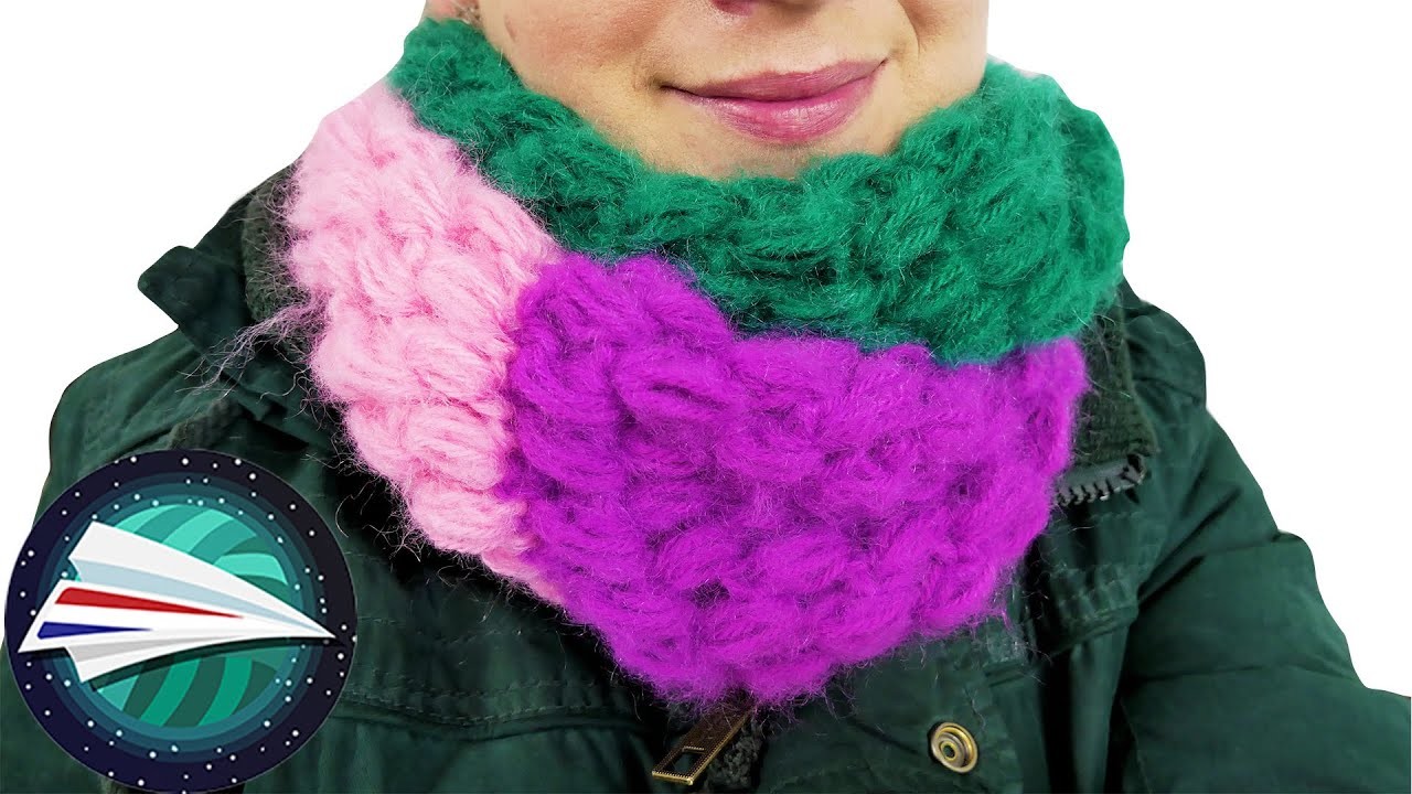 Warme Loop Sjaal voor de Winter | Puff Steek Handleiding voor Beginners