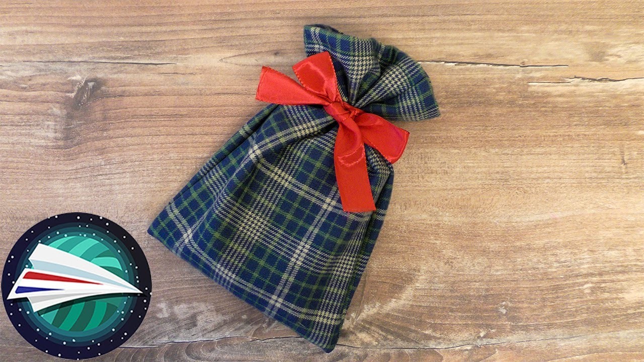 Cadeau tasje uit stof naaien | herbruikbare cadeauverpakking