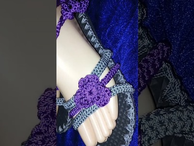 Crochet sandal #crochet flat #sandal #handmade #crochetsandal #beauty #subscribe #support