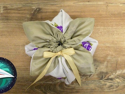 Geschenktasje in origami stijl naaien | Herbruikbare geschenkverpakking