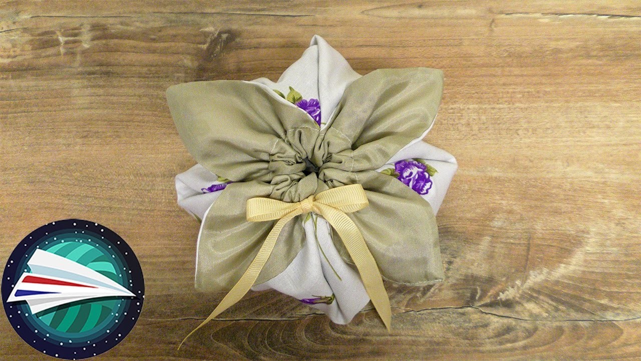 Geschenktasje in origami stijl naaien | Herbruikbare geschenkverpakking