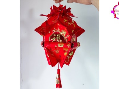 Make Chinese New Year Lantern #014 | 用红包做美丽的灯笼 |  Cara membuat lampion imlek