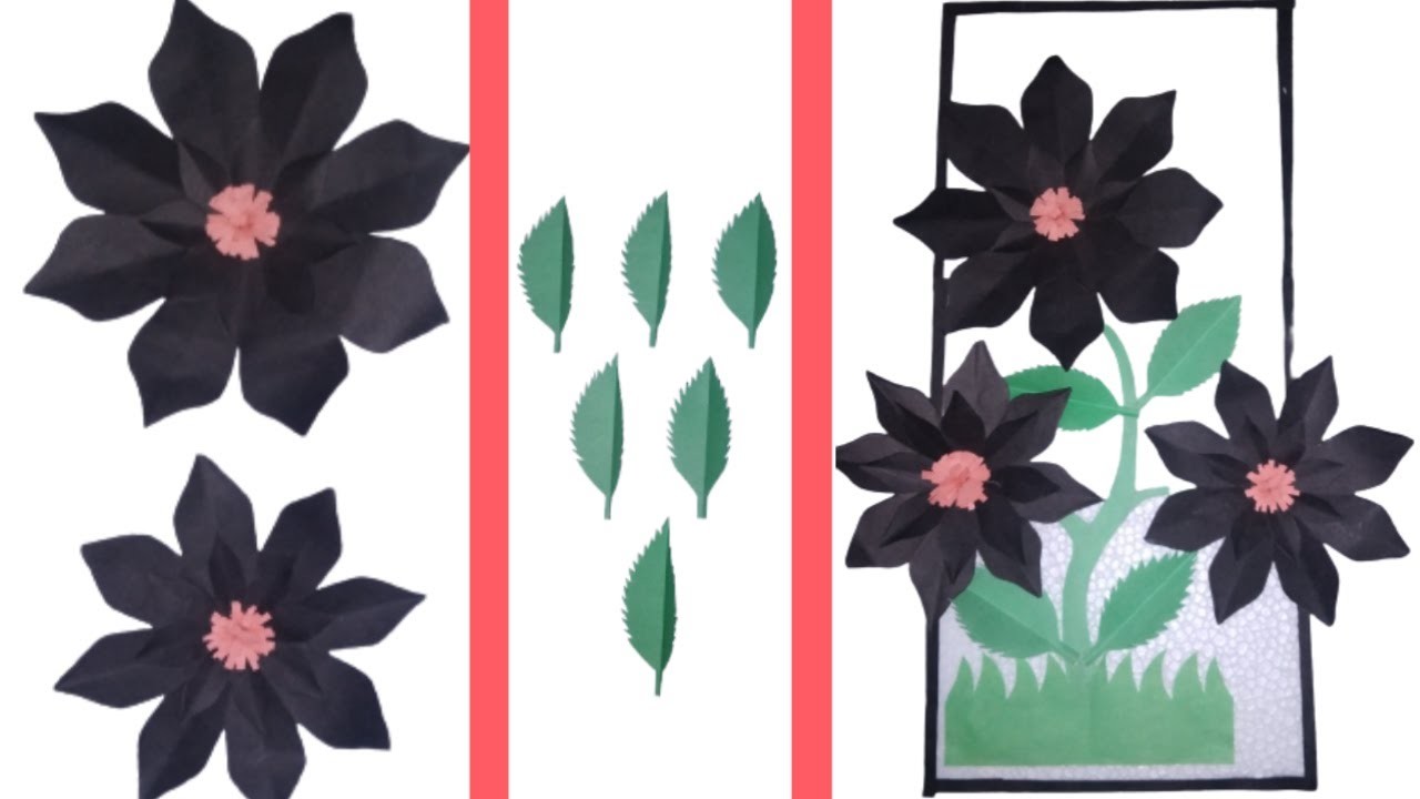 Easy paper flowers.florwer making.lmran art@craft.paper crafts.কাগজের ফুল তৈরি
