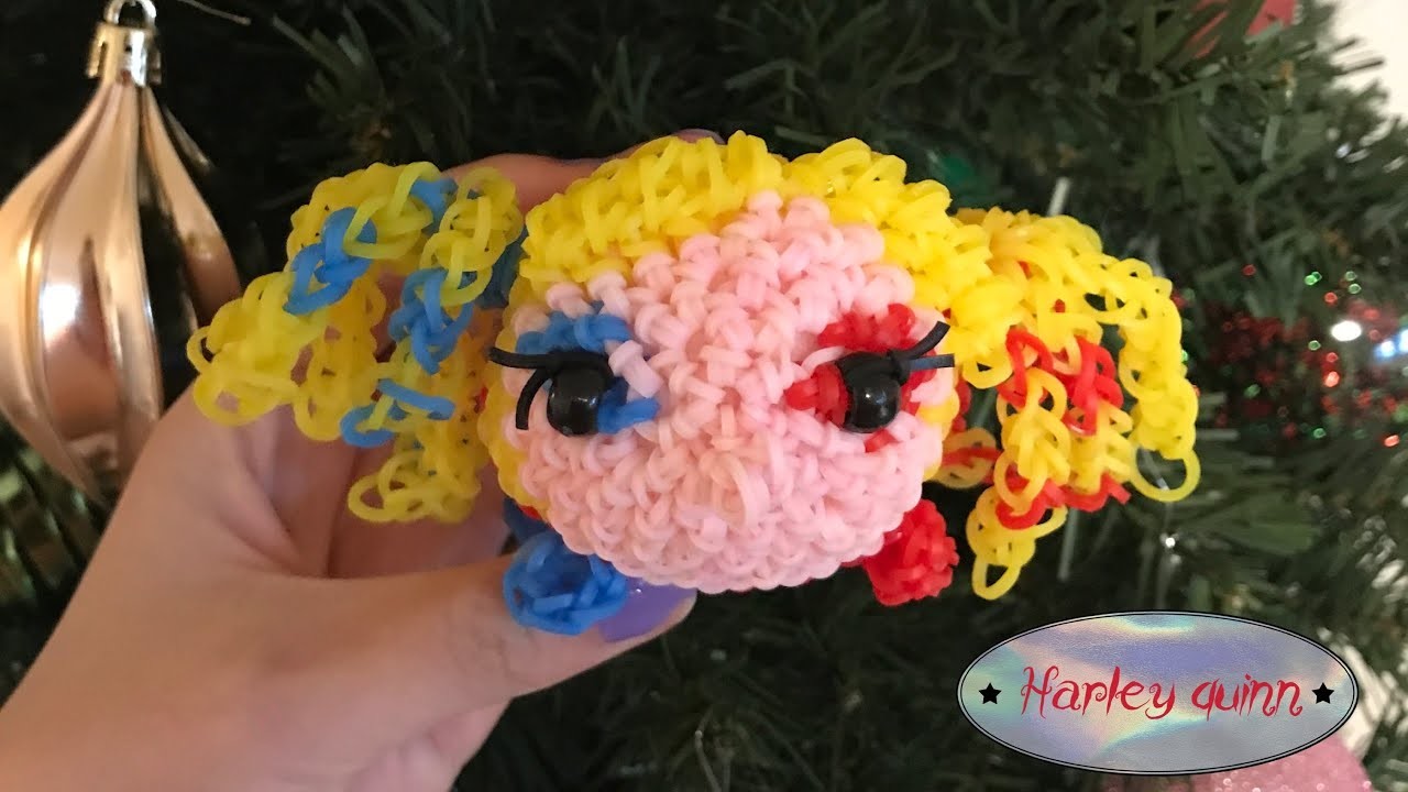 Harley Quinn tsum tsum (rainbow loom)