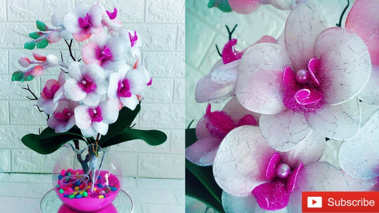 DIY || Tutorial White Orchid Glitter