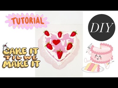 DIY Valentine fake cake