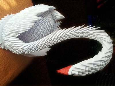 Origami 3D Swans. Paper Art #shorts #artllnaldi #llaperiart #fypnaldi