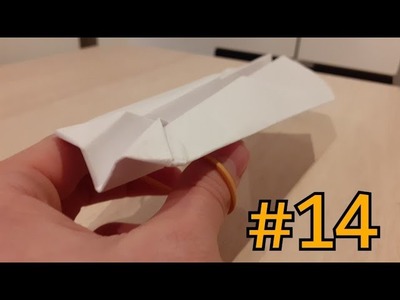 Papieren vliegtuigjes vouwen #14| vliegtuigje met elastiek