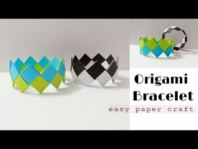 Diy Bracelet | Paper Bracelet Tutorial | Easy Origami Bracelet #origami #papercrafts