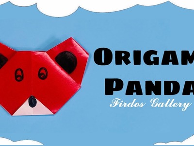 PAPER PANDA FACE | ORIGAMI PANDA FACE | ORIGAMI PANDA | DIY