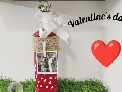 Valentine's Day special Gift | Valentine's Day Bottle | Bottle Art #Valentine'sday #Bottleart #Gift