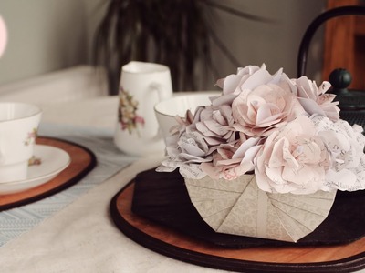 Jane Austen Paper Roses Basket Kit | ElaineHowlinStudio